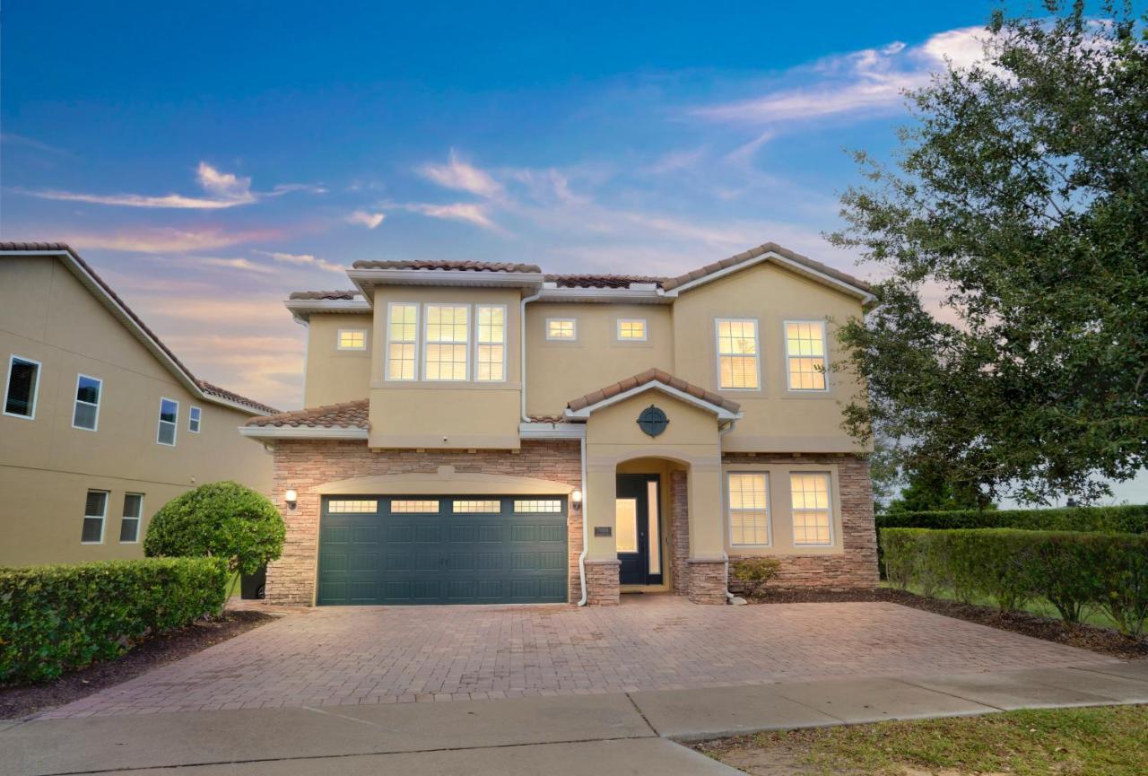 Huge 10 Bdr Family House With Arcades And Free Pool Heat Near Disney Orlando Exteriör bild