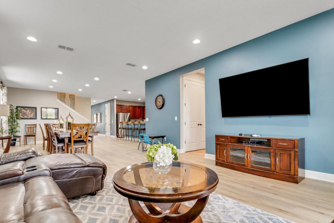 Huge 10 Bdr Family House With Arcades And Free Pool Heat Near Disney Orlando Exteriör bild