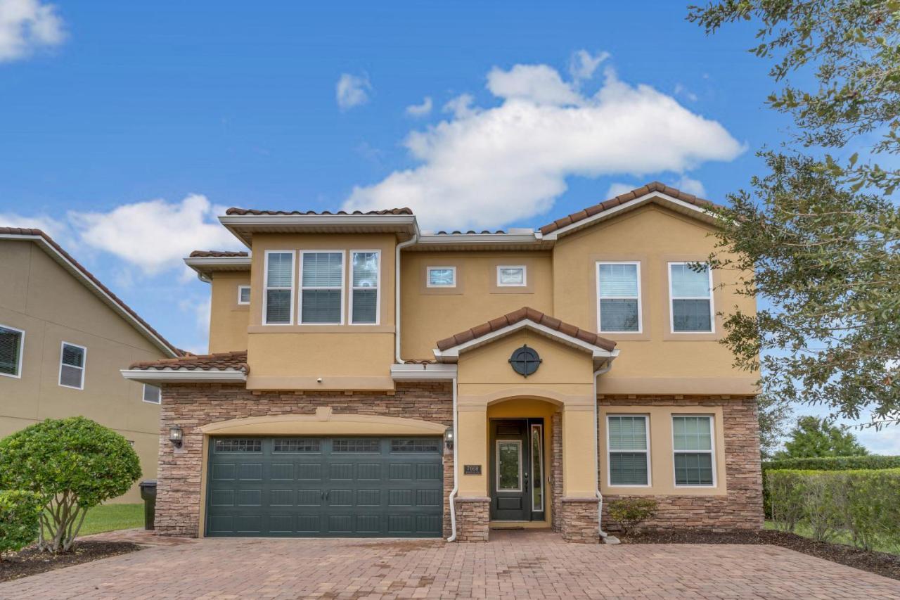 Huge 10 Bdr Family House With Arcades And Free Pool Heat Near Disney Orlando Exteriör bild
