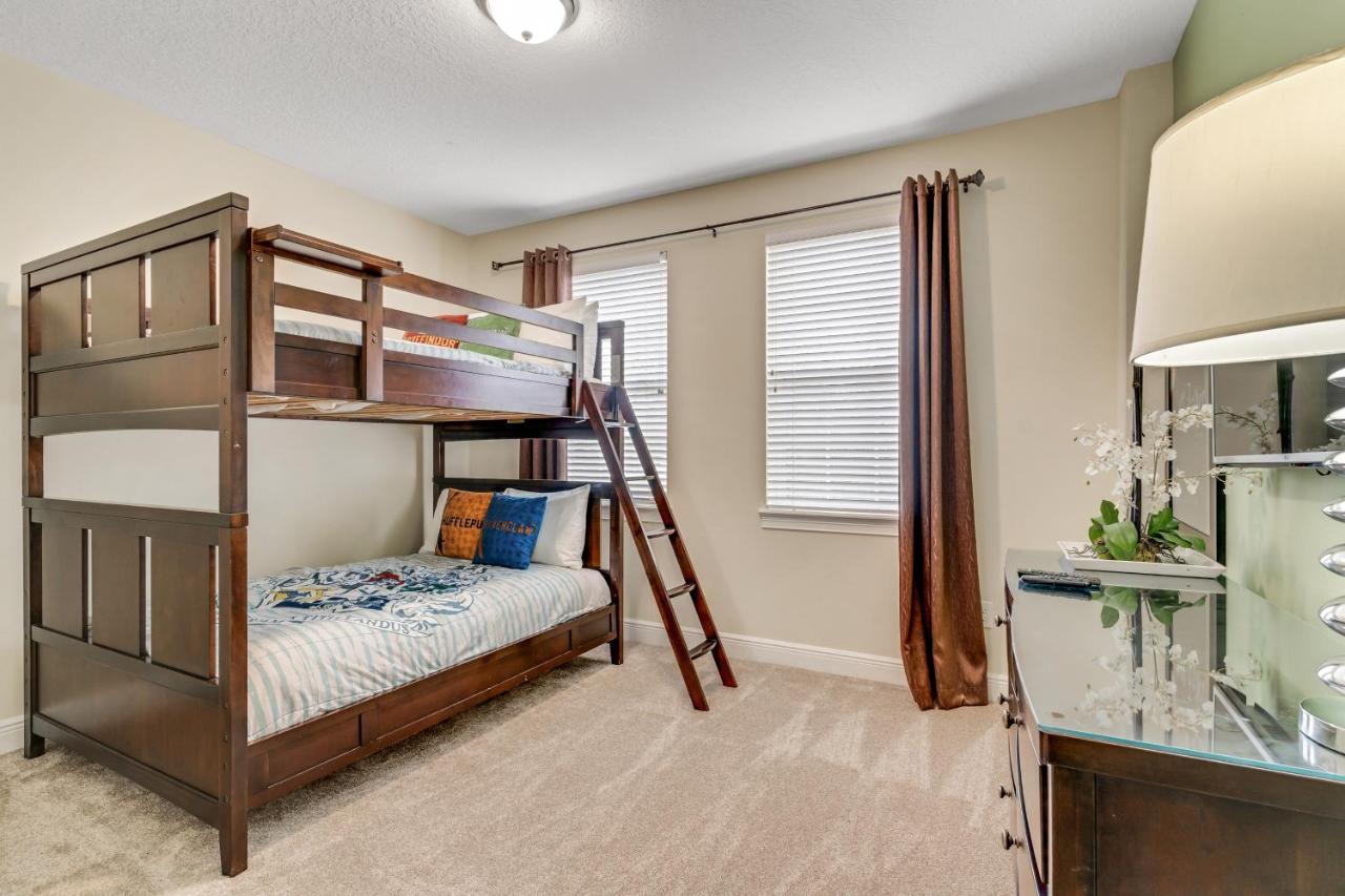 Huge 10 Bdr Family House With Arcades And Free Pool Heat Near Disney Orlando Exteriör bild