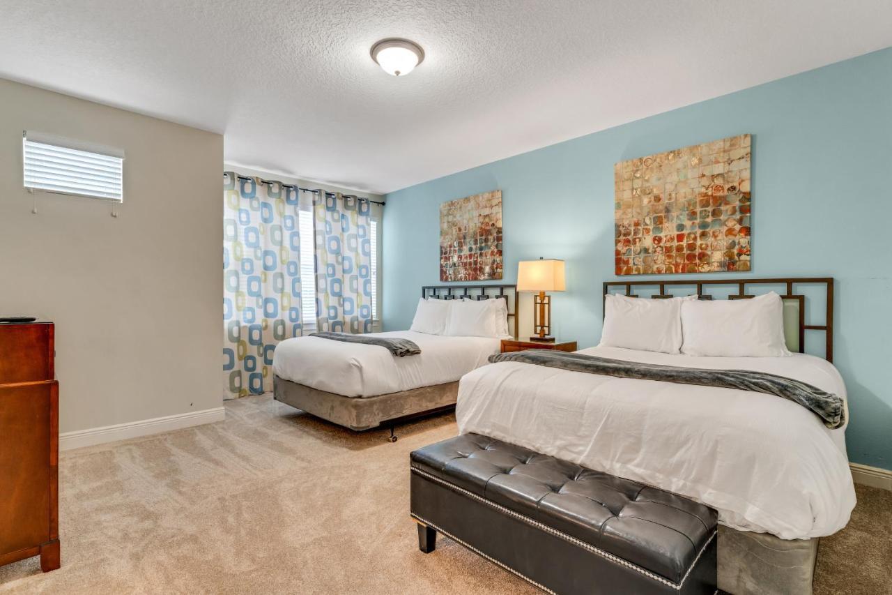 Huge 10 Bdr Family House With Arcades And Free Pool Heat Near Disney Orlando Exteriör bild